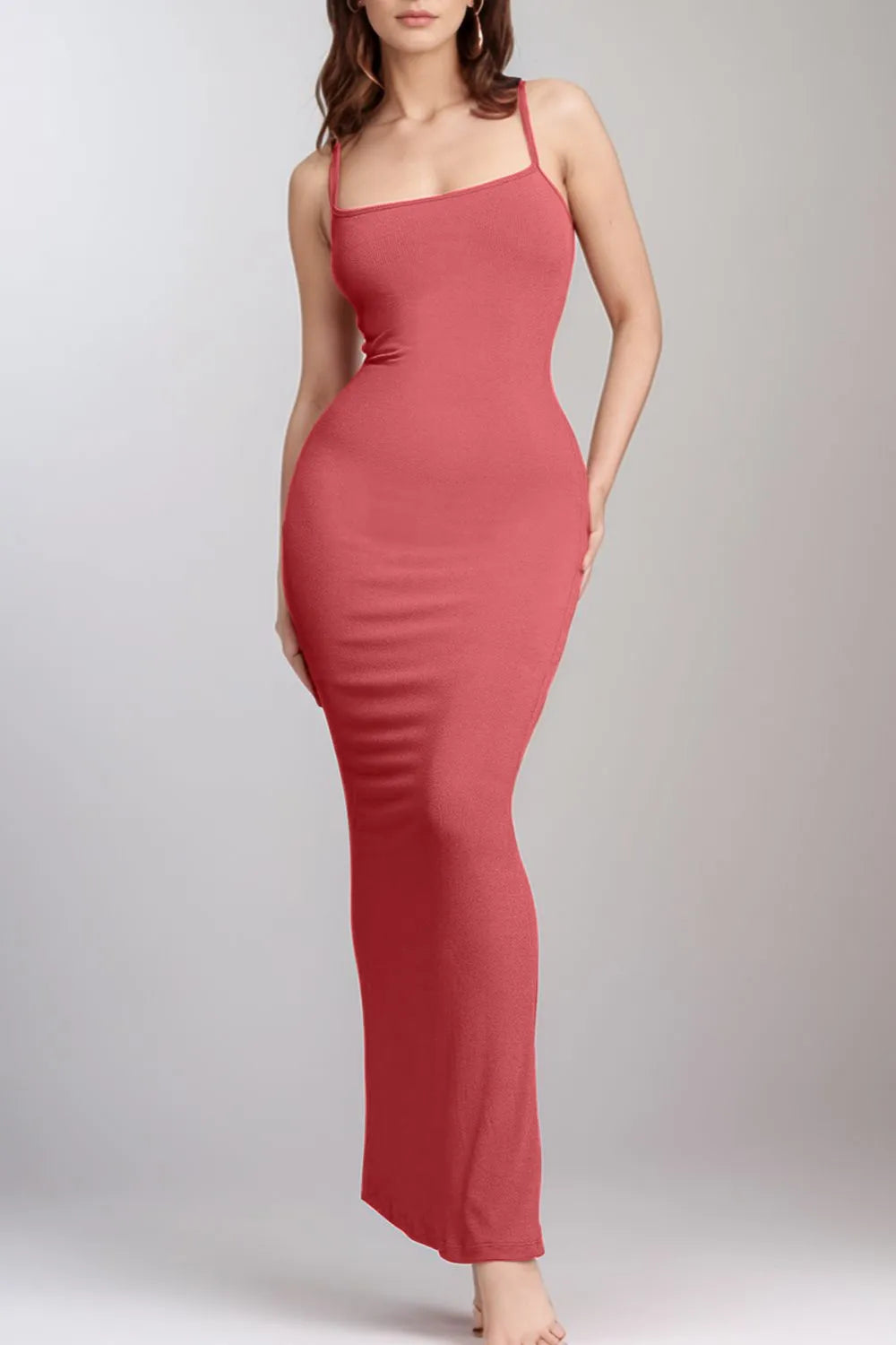 Model wearing a black shapewear dress from Mimi Bella